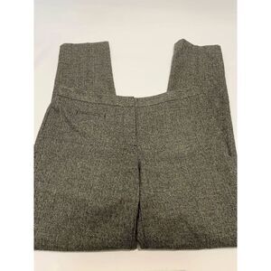 Worthington Women's Mid Rise Modern Fit Tweek Ankle Career Gray Pants Size 4